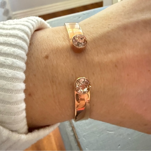 Kate Spade Rose gold Tone Hinged Bangle Bracelet - Picture 4 of 8